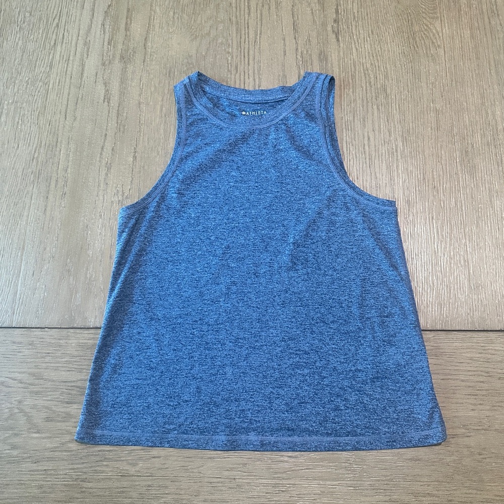 Athleta Uptempo Tank Size XXS Heathered Blue